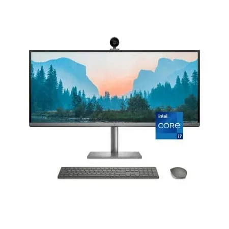 HP Envy 34 inch All-In-One Desktop, NVIDIA GeForce RTX 3060, 11th Gen Intel Core ...