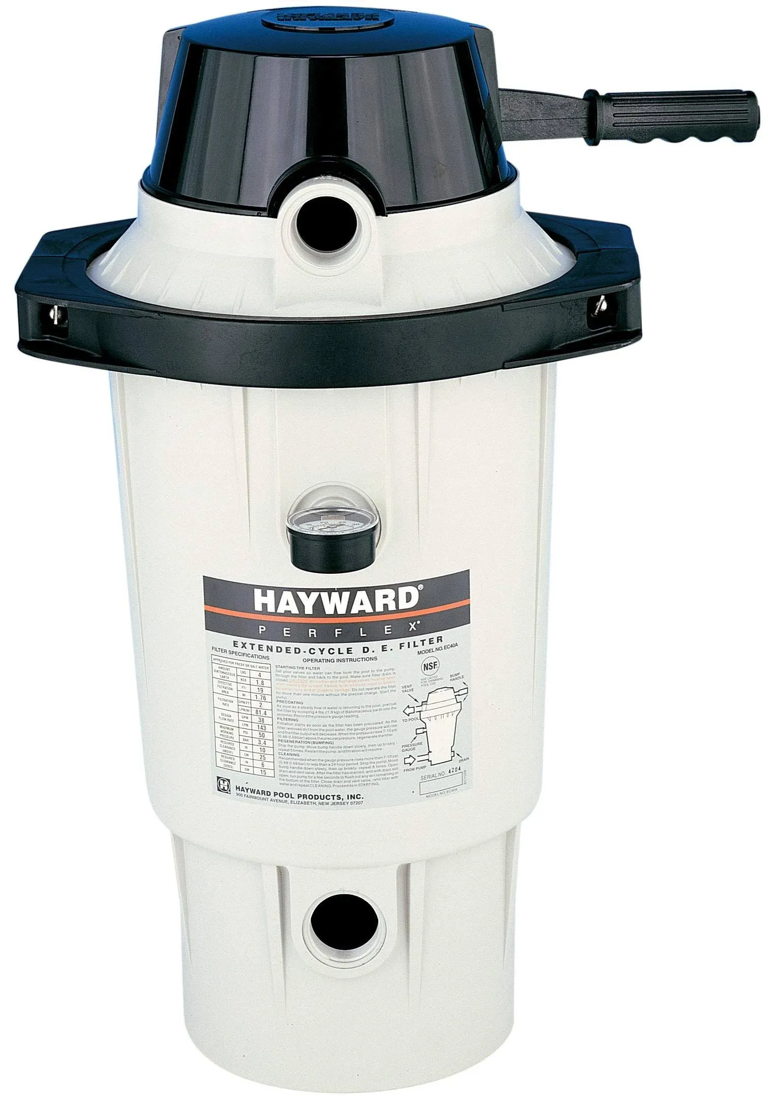 Hayward Perflex DE Pool Filter W3EC40AC