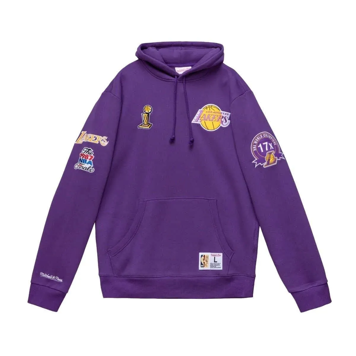 Mitchell & Ness Men's Los Angeles Lakers Purple Champ City Hoodie, Small