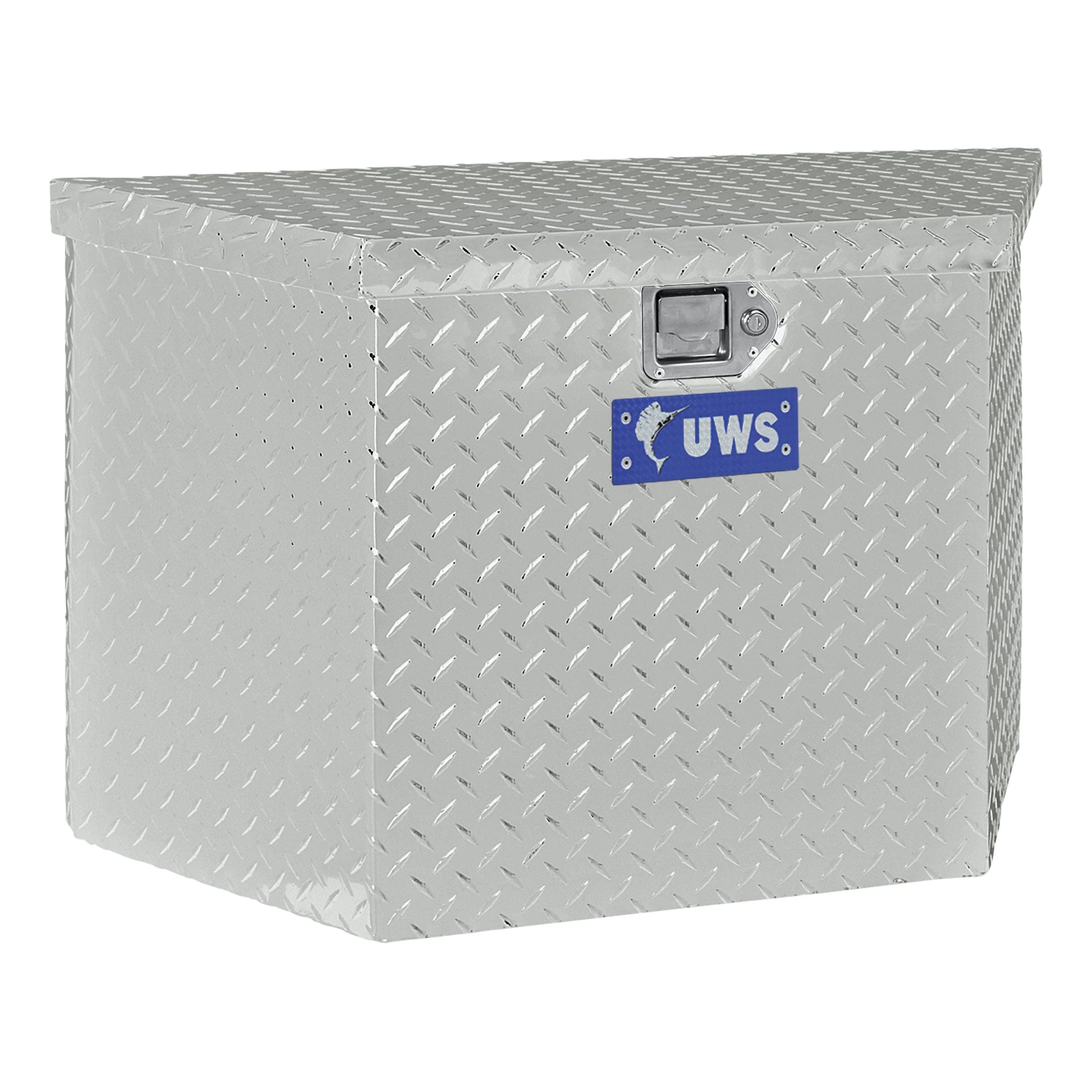 UWS 34" Trailer Tongue Tool Box Bright Aluminum (TBV-34)