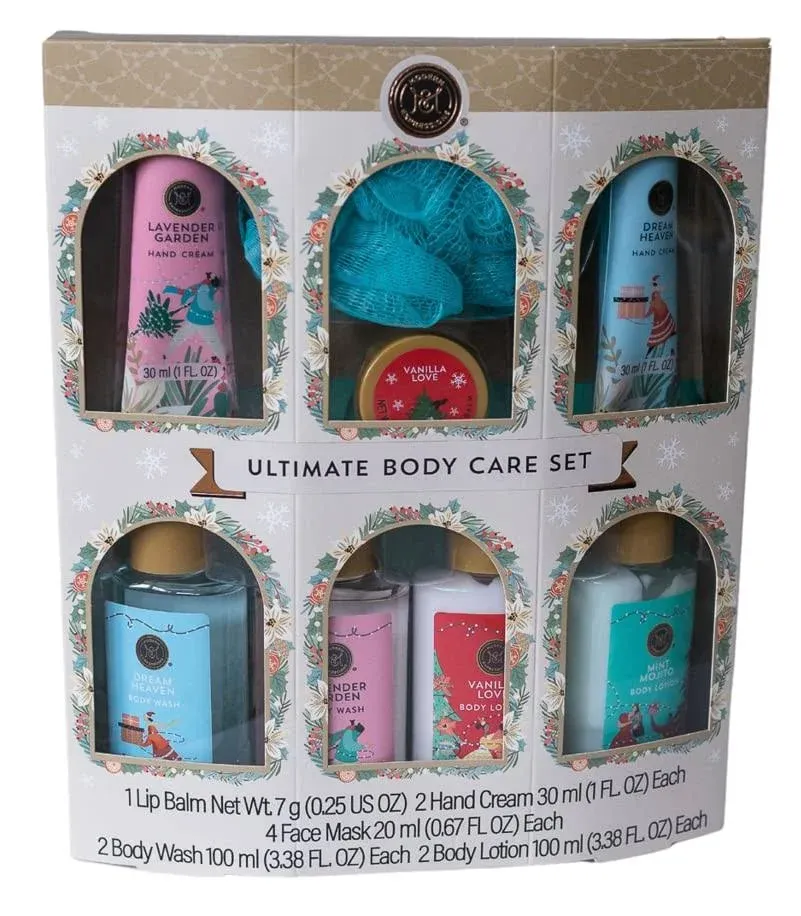 Ultimate Body Care Set - Complete Spa Kit with Organic Ingredients for Nourished Skin & Relaxation | Natural Skincare, Moisturizing, and Stress Relief Products