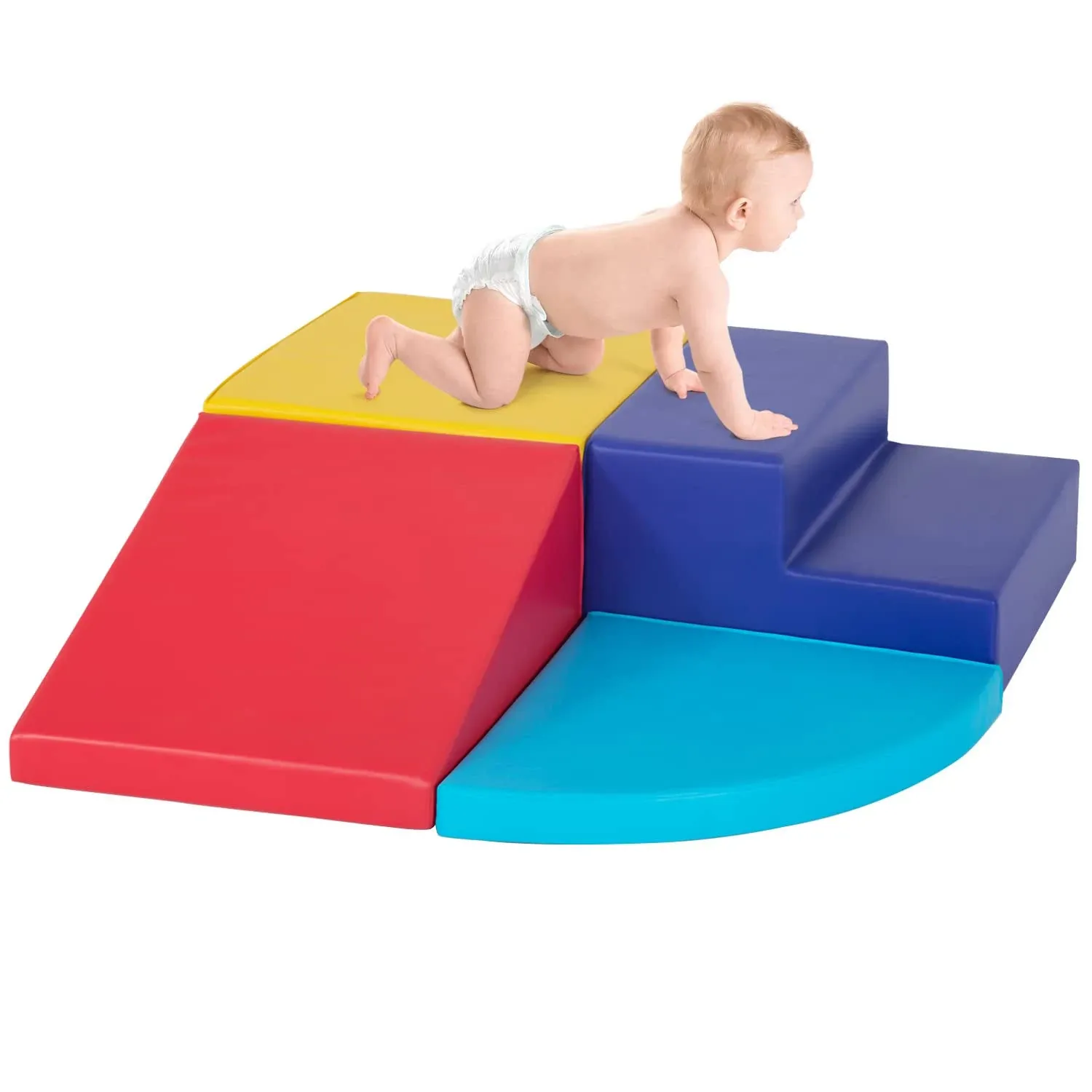 4 PCS Kids Soft Foam Puzzle Block Set Crawl and Climb Foam Toys Set For Toddlers