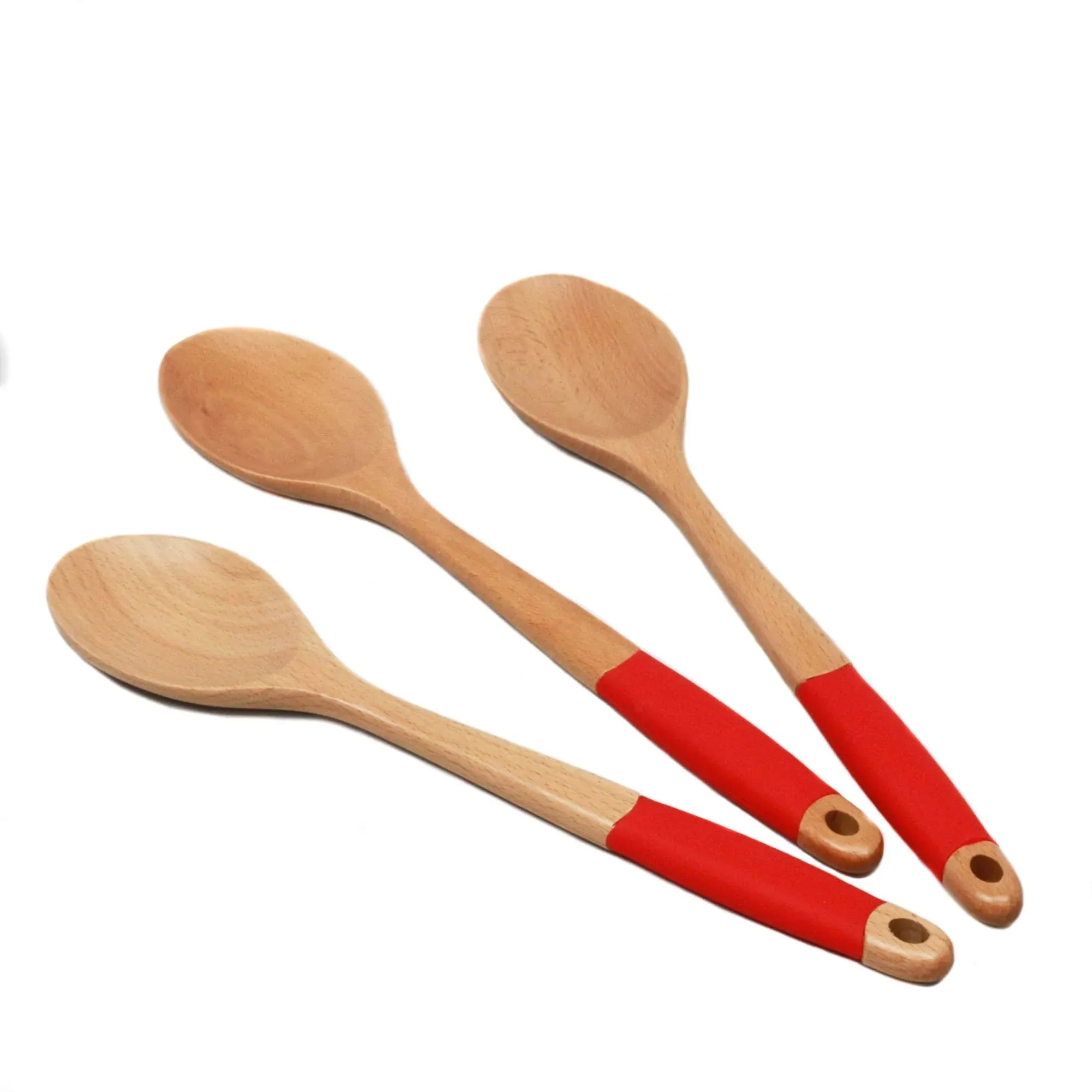 Chef Craft 42103 Wooden Spoon Set, Red