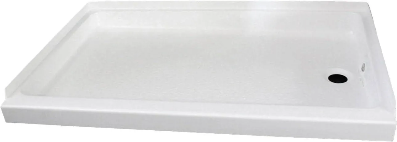 Specialty Recreation Shower Pan 24 X 40 White- Left Hand Drain