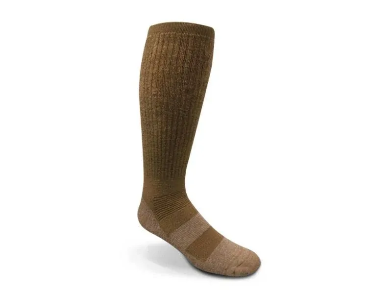 Sand Military Boot Sock Size 9-13 Coyote Brown