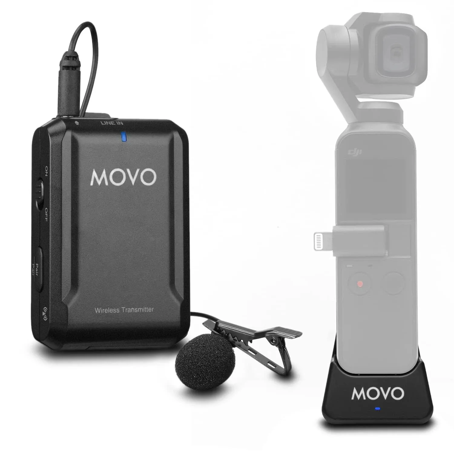 EDGE-OP | Wireless Lapel Mic System for Osmo Pocket 1 & 2 | Movo