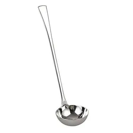 IMEEA Punch Ladle Soup Gravy Ladle 18/10 Stainless Steel Heavy Duty Kitchen Cooking Serving Ladle 11-Inch, 2.7-Ounce