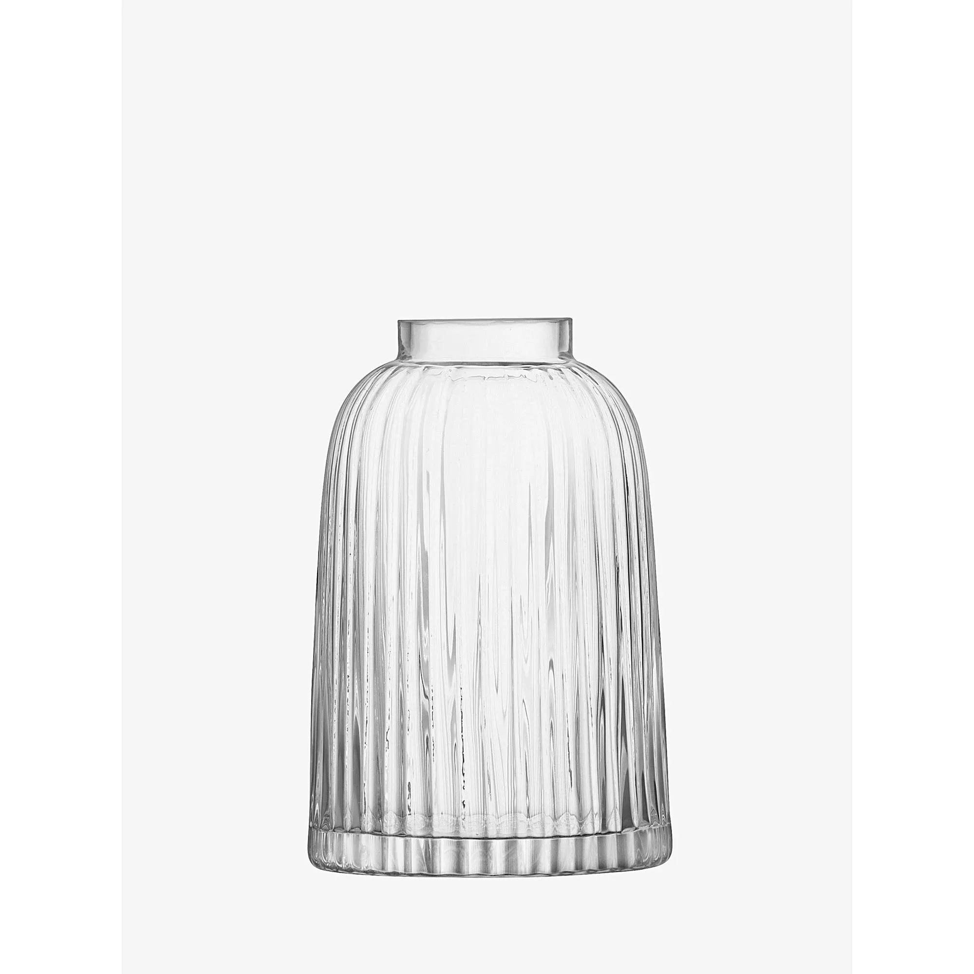 LSA International Pleat Vase H7.75in Clear