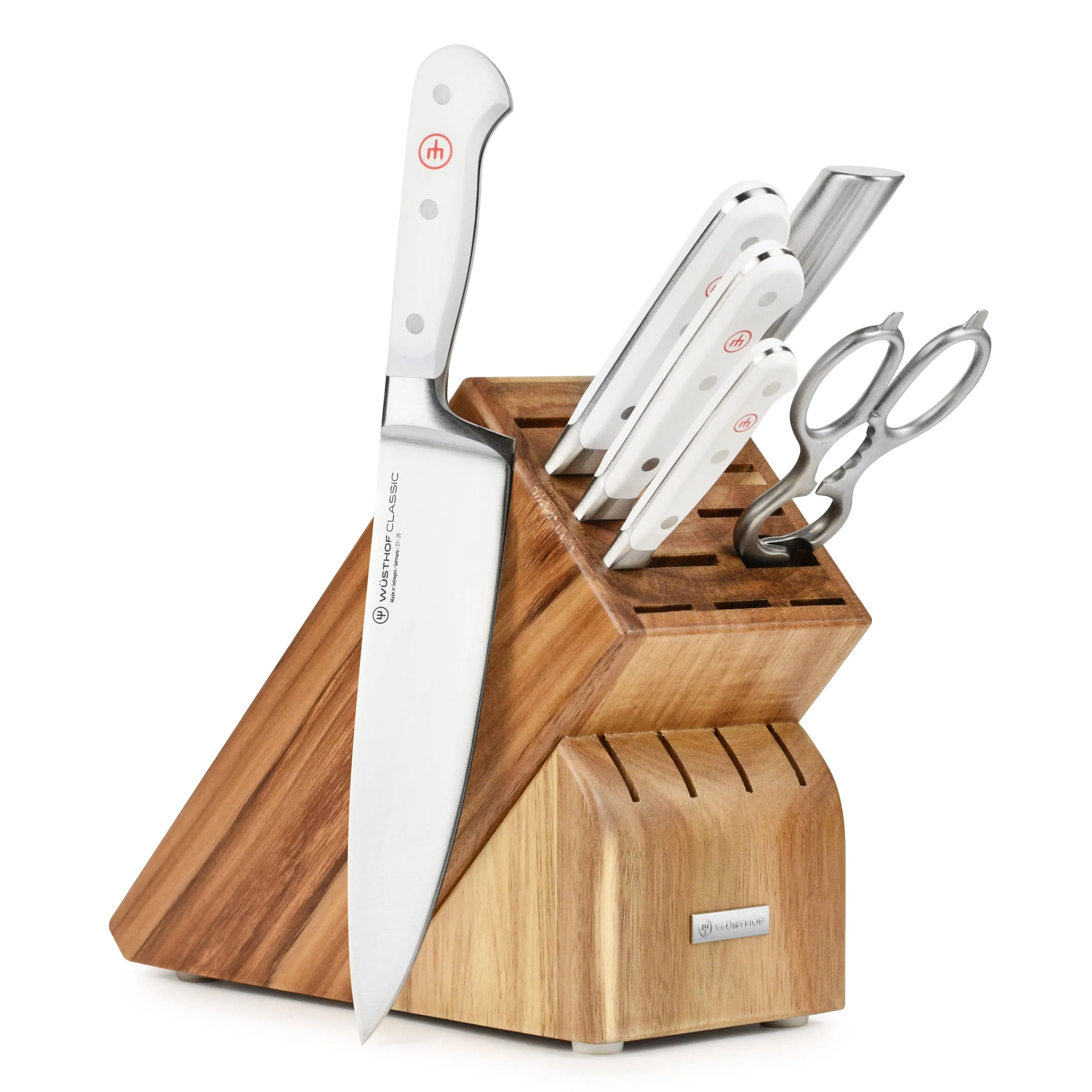 Wusthof Classic White Seven Piece Knife Block Set