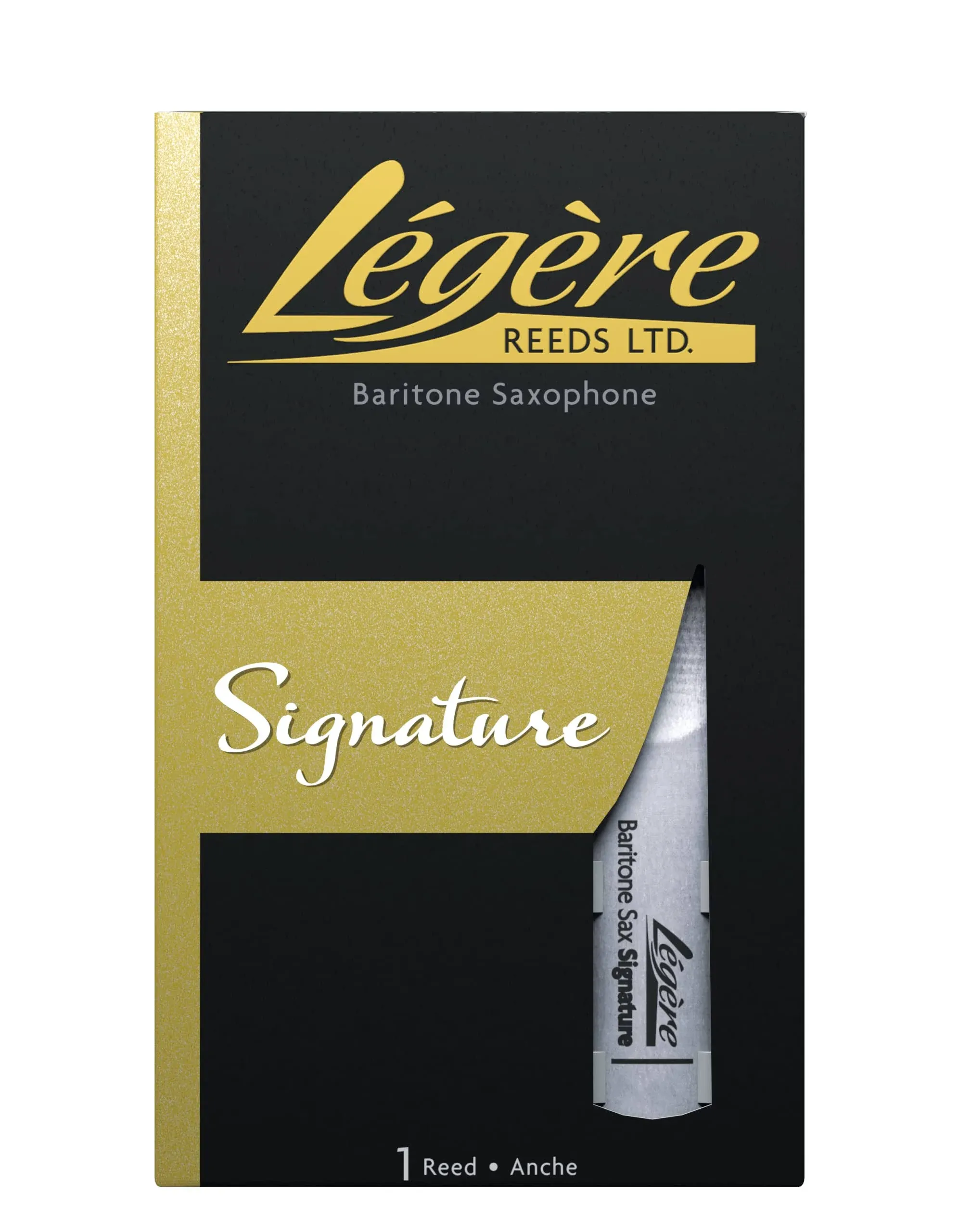 Légère Reeds - Baritone Saxophone Reed, Signature, Strength 3.25 (BSG3.25) - Premium Synthetic Woodwind Reed