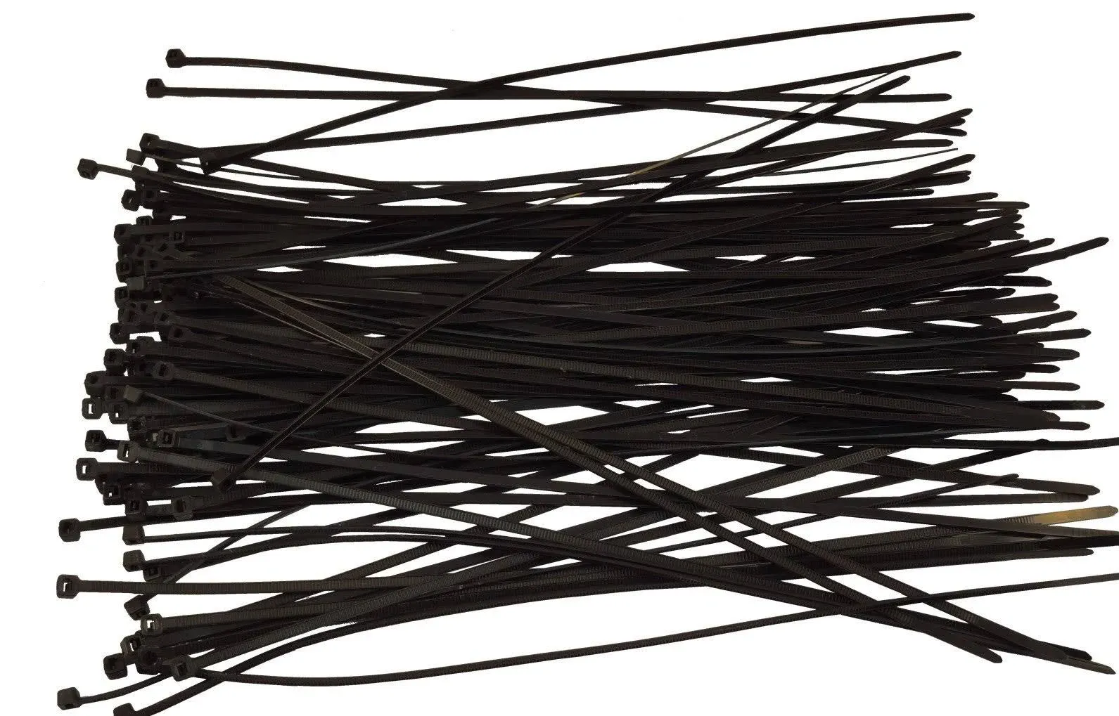 100 Pcs Pack Lot - BLACK 12&#034; Inch UV Resistant Nylon Cable Zip Wire Tie 40 lbs