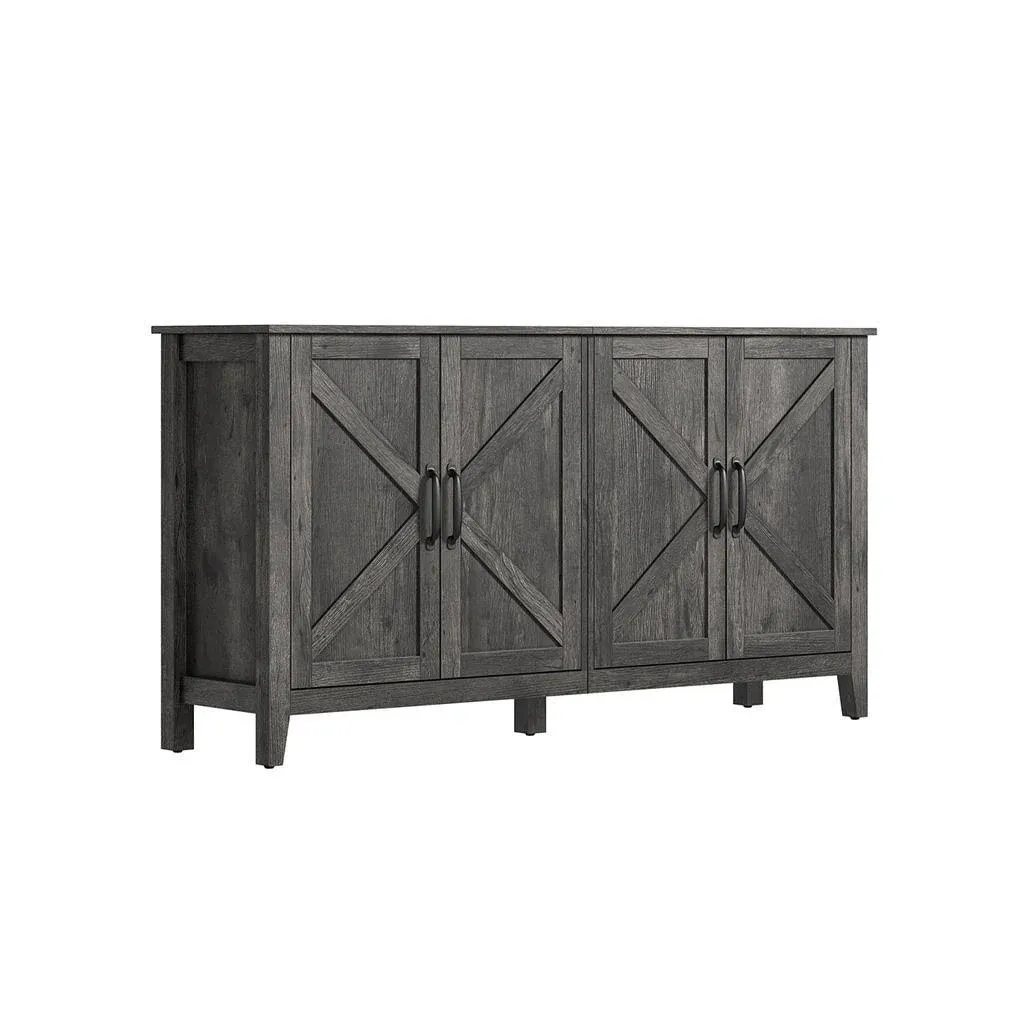 VASAGLE Buffet Cabinet Sideboard Storage Cabinet with Adjustable Shelves