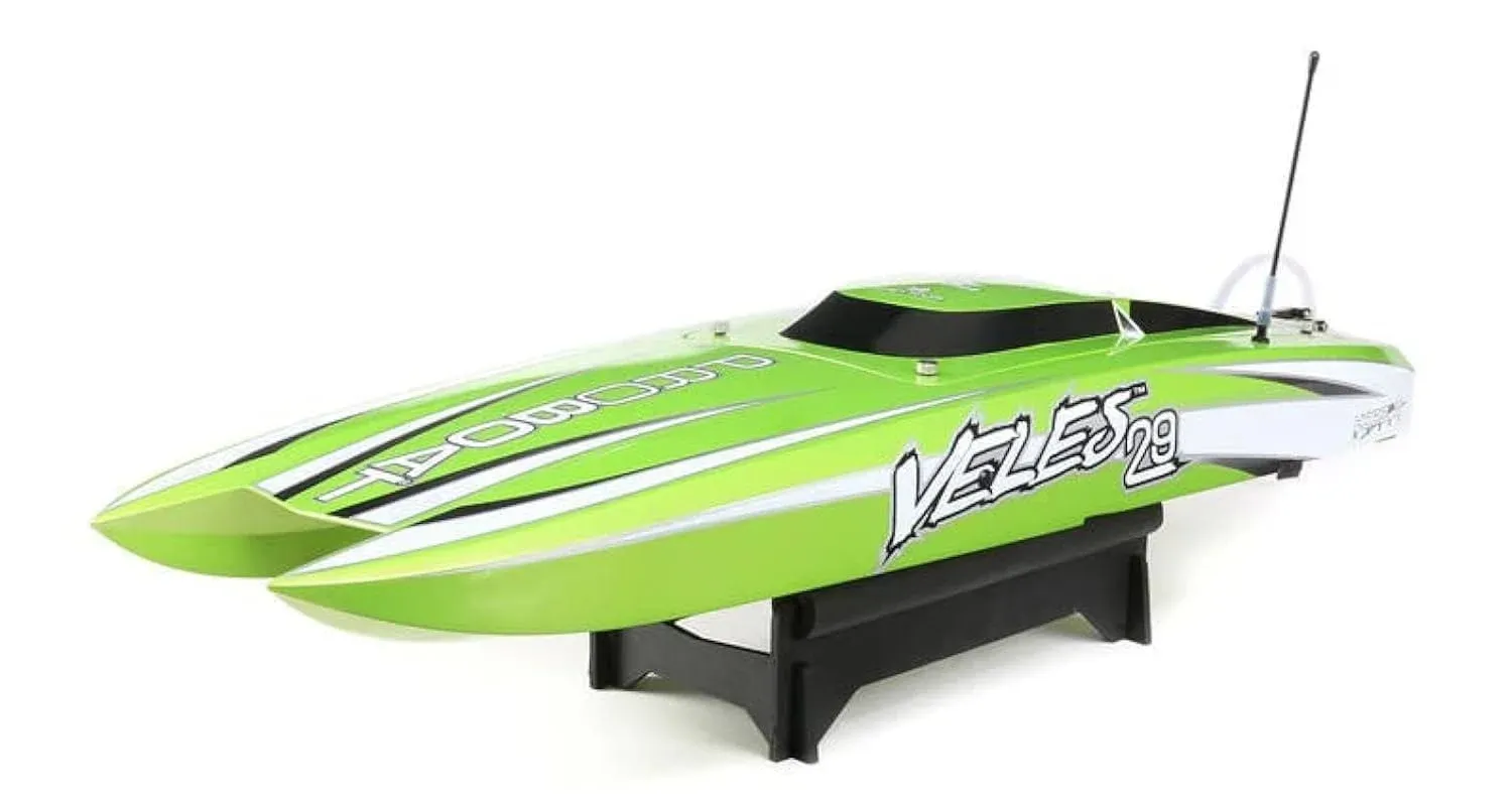 Pro Boat Veles Brushless Catamaran RTR - Green (PRB08029V2) with charger