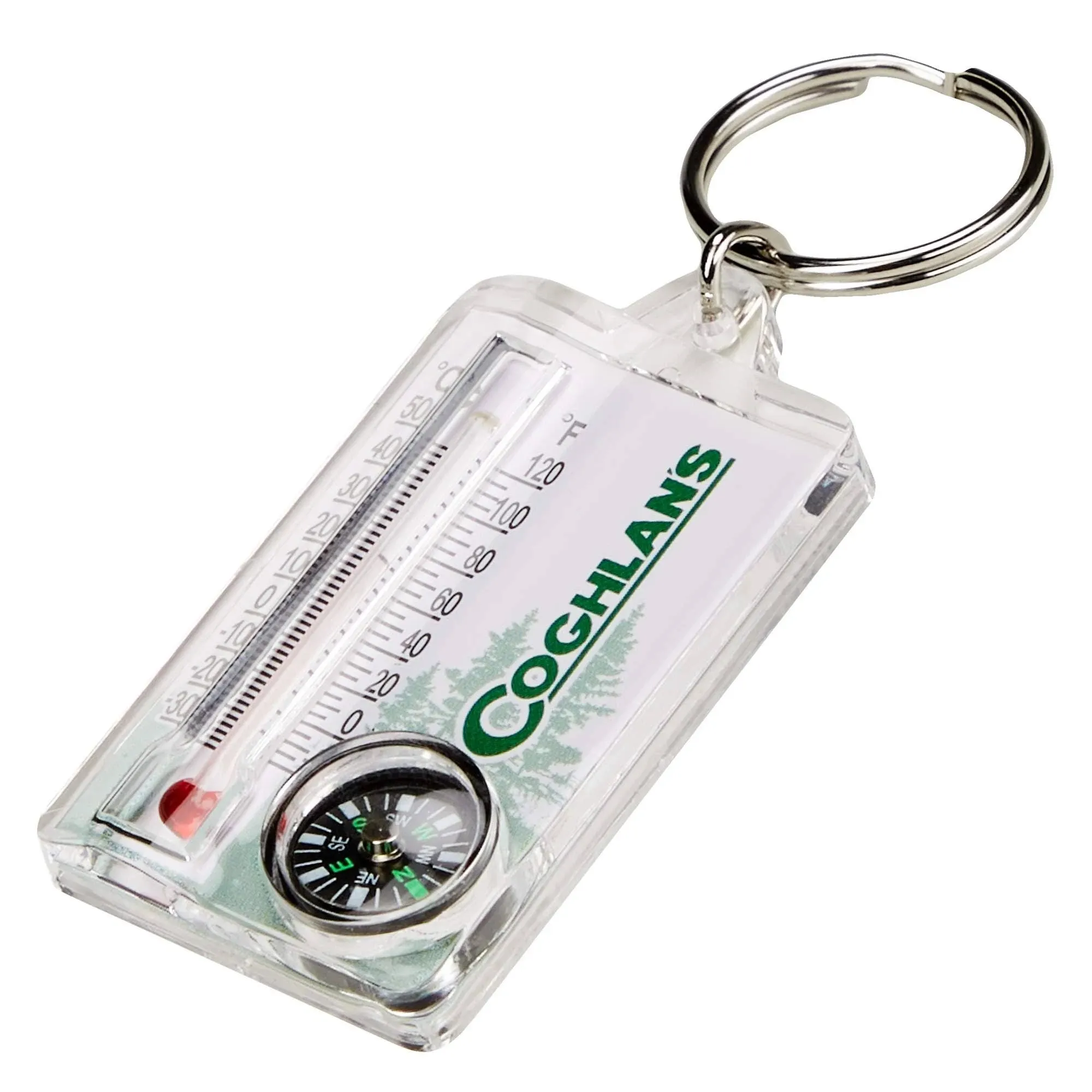 Coghlans 9714 Zipper Pull Thermometer & Compass