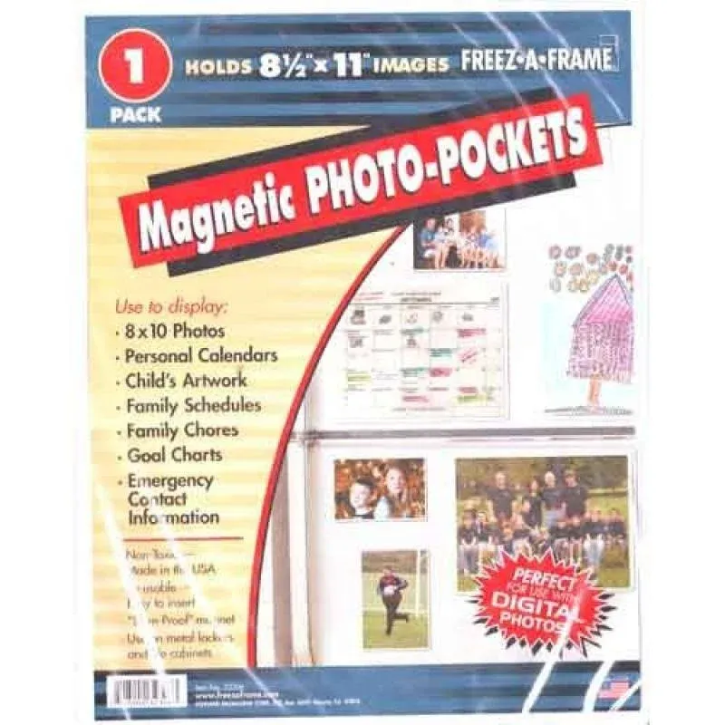 Freez-A-Frame Magnetic 8.5-Inch x 11-Inch Photo Frame