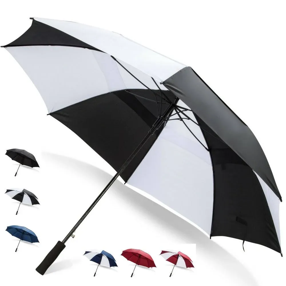 Third Floor Umbrellas 68 Inch Automatic Open Golf Umbrella - Large Vented Canopy