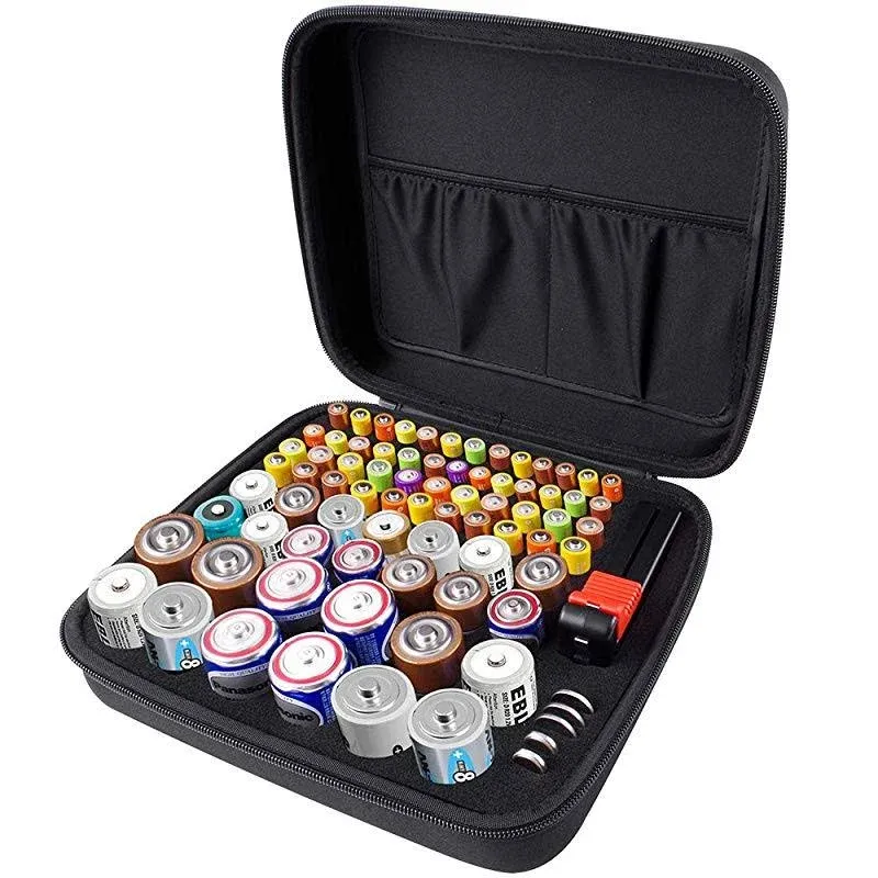 Battery Organizer Storage Case with Tester,Battery Holder(Not Include Batteries)