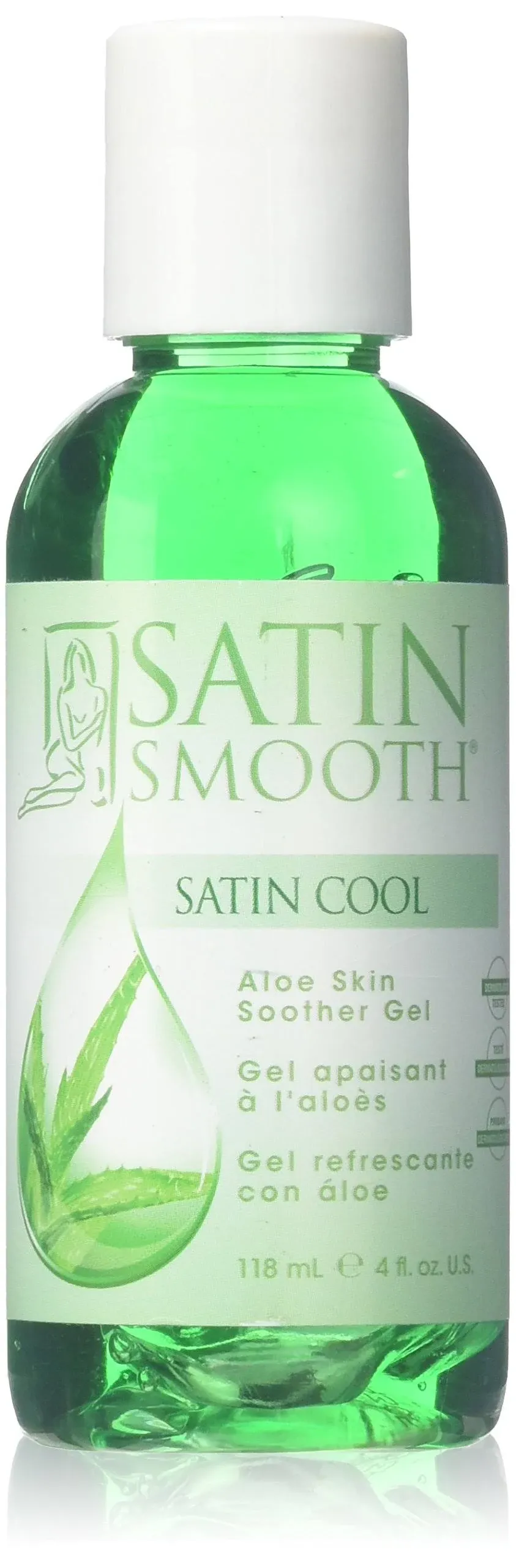 Satin Smooth Satin Cool Aloe Vera Skin Soother Gel, 4 fl oz