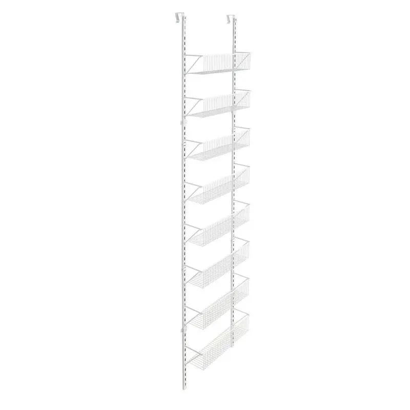 97535 Adjustable Wall &amp; Door 8-Tier Basket Organizer, 18&#034;, , White