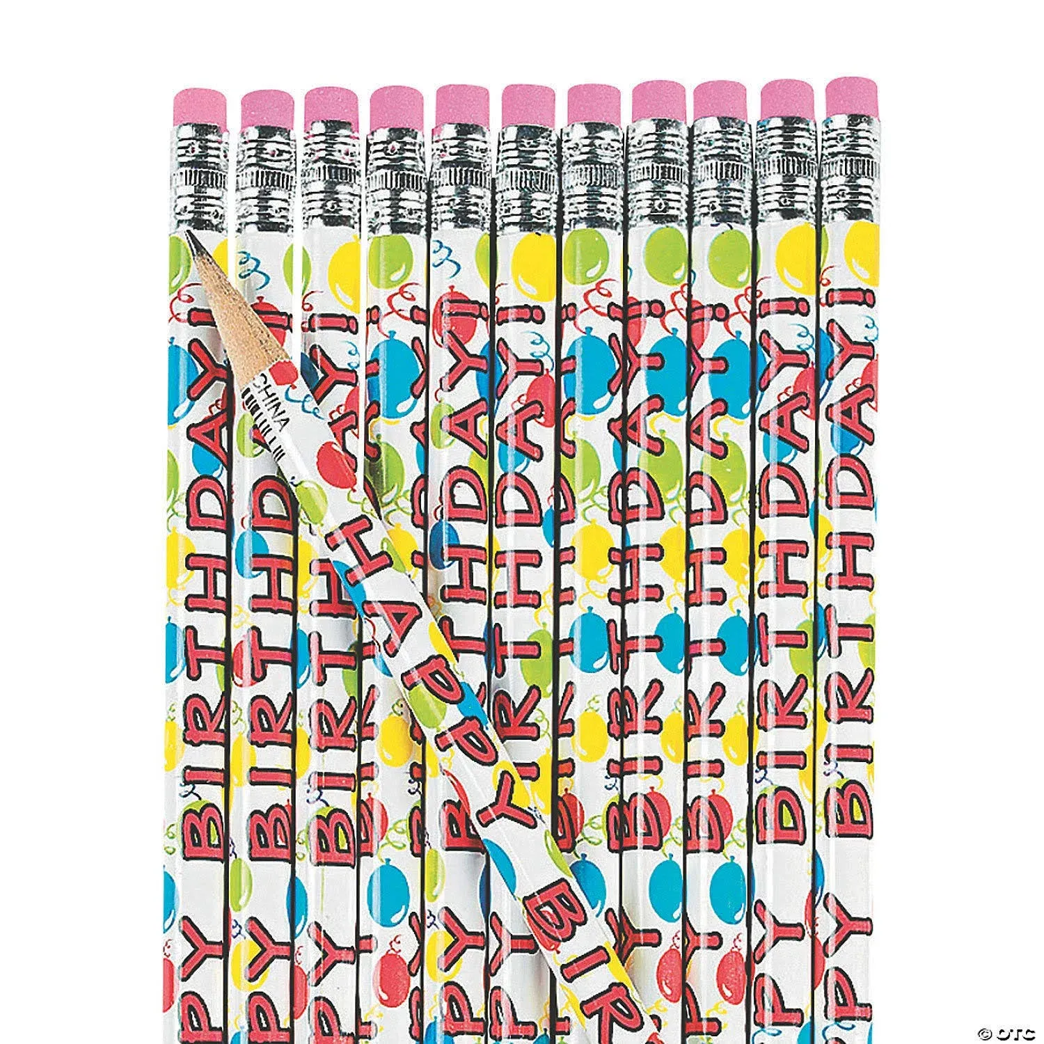 Fun Express Wooden Happy Birthday Pencils (24 Piece)