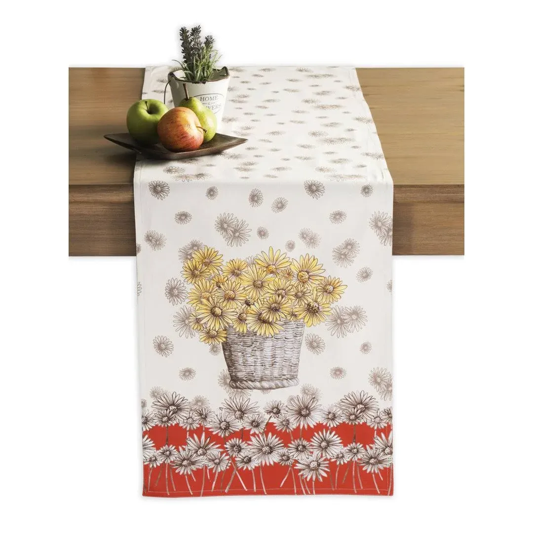 Maison d' Hermine Bagatelle 100% Cotton Table Runner 14.5 inch by 108 inch