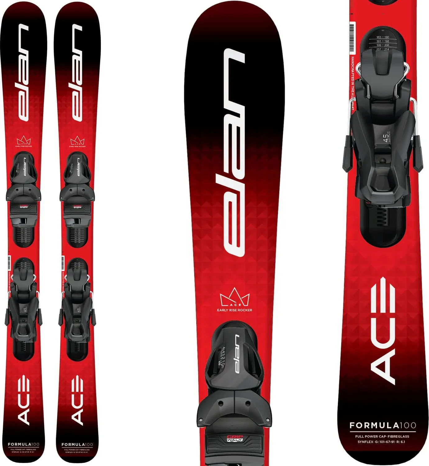 ELAN AFH JYC 22 110 ACE FORMULA 110CM SKIS RED/BLACK