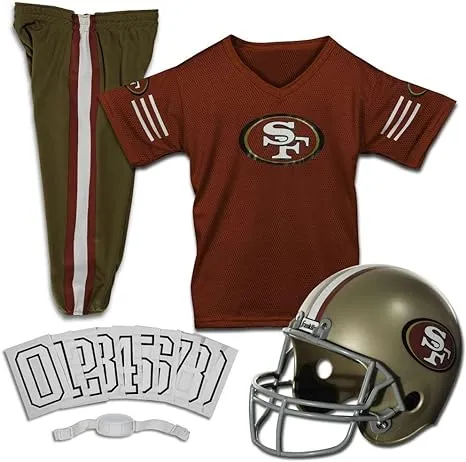 Franklin Sports NFL Youth Football Uniform Set for Boys & Girls - Includes Helmet, Jersey & Pants with Chinstrap + Numbers