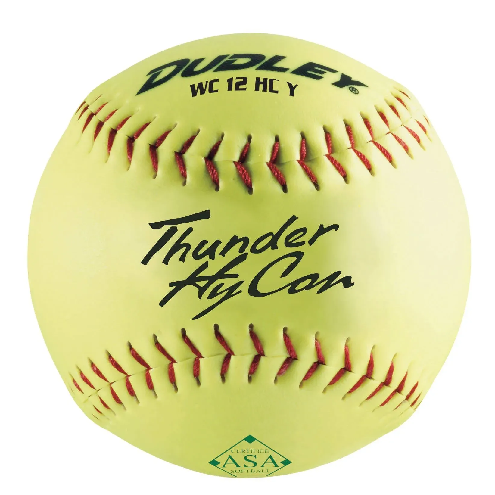 Dudley 4A-069Y ASA Thunder SY Hycon Slowpitch Softballs. Lot Of 2. New. NIP