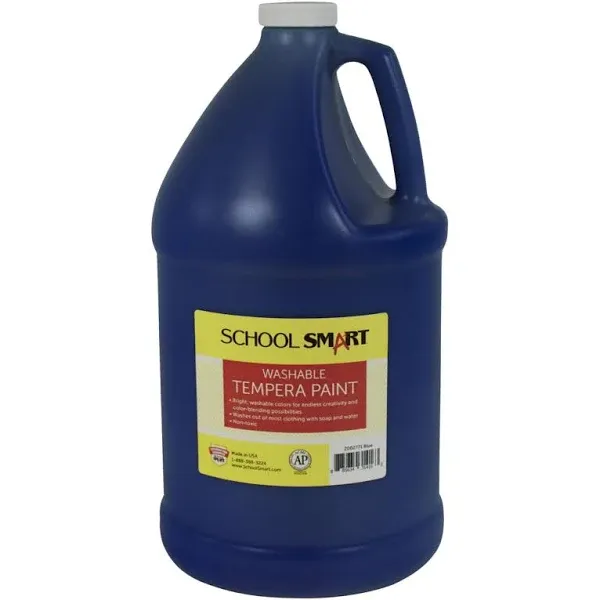 School Smart 2002771 1 Gal Washable Tempera Paint Blue