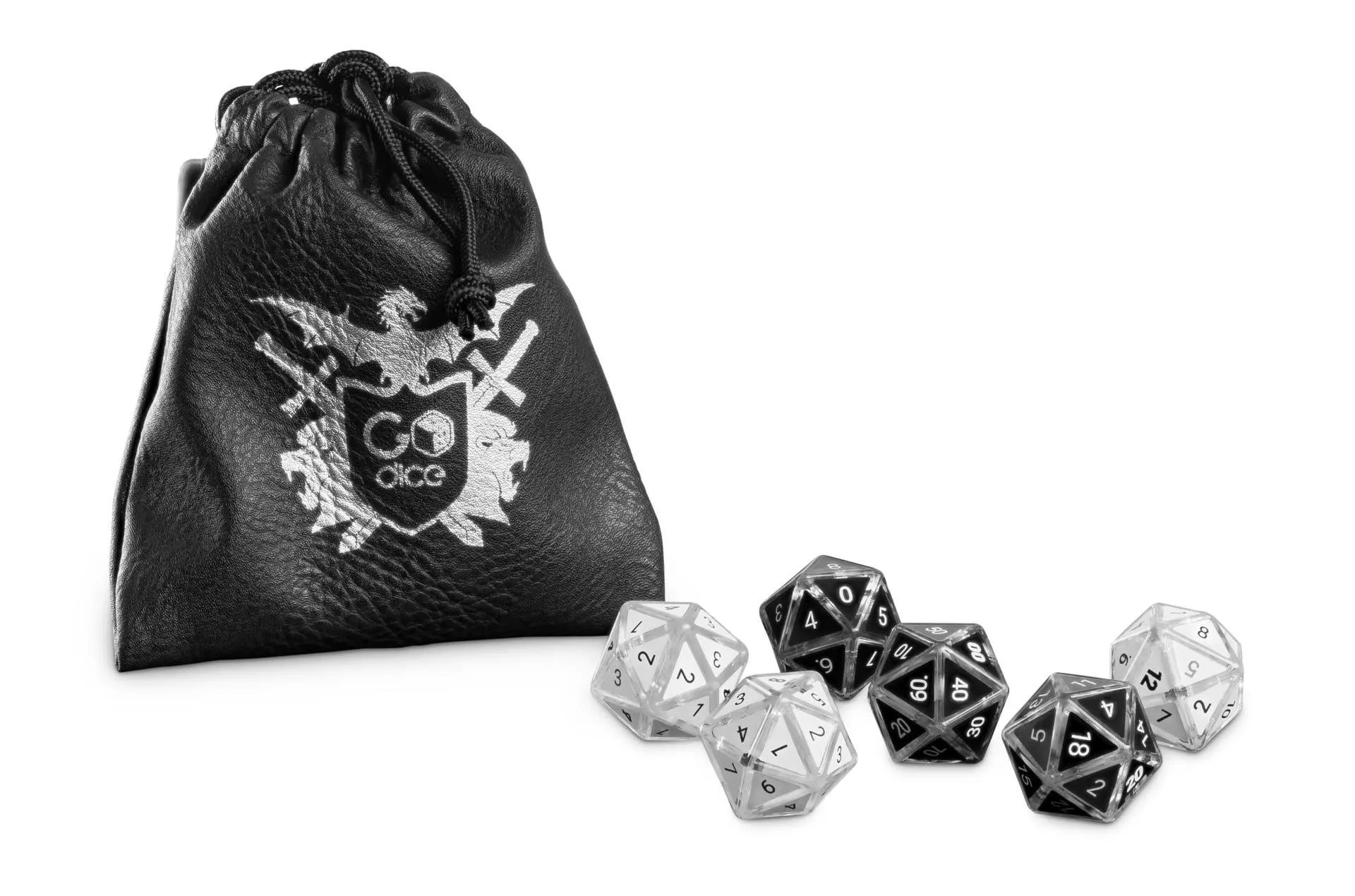 GoDice RPG Shell Set: Convert GoDice6 to Connected Polyhedral Dice (D20, D12, D100, D10, D8, D4) for Online & Offline Role-Playing Games. Compatible with DND Platforms: Roll20, Foundry & Discord