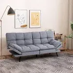 Erdoru Memory Foam Loveseat Futon Couch Modern Sofa Bed with Convertible ...