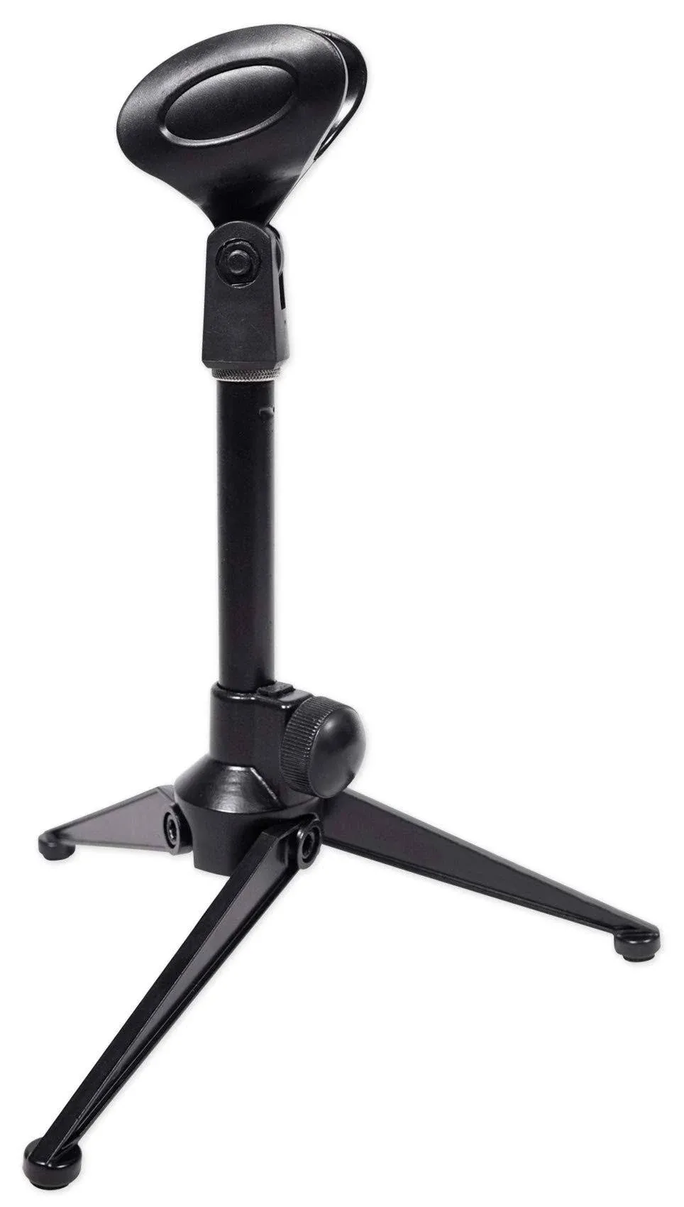 Rockville RDTS Adjustable Height Studio Desktop Tripod Microphone Stand+Mic Clip