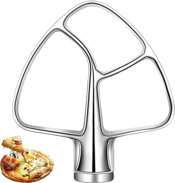 Stainless Steel Flex Edge Beater for KitchenAid Mixer, Fits Tilt-Head Stand Mixer Bowls For 4.5-5 Quart Bowls, Kitchenaid Paddle Attachment by ABTER