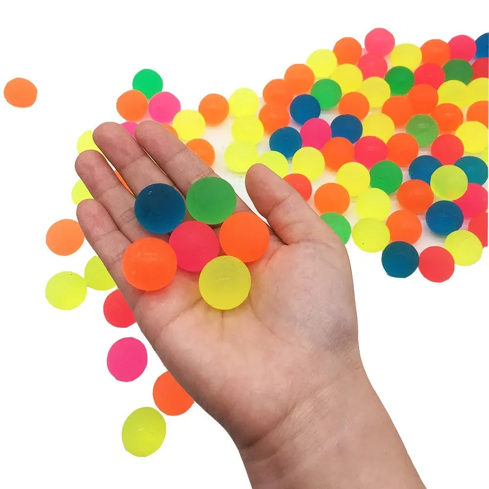 Mydio 100 Pack 08 inch Bouncy Balls,Assorted color,solid Color High Bouncing ...