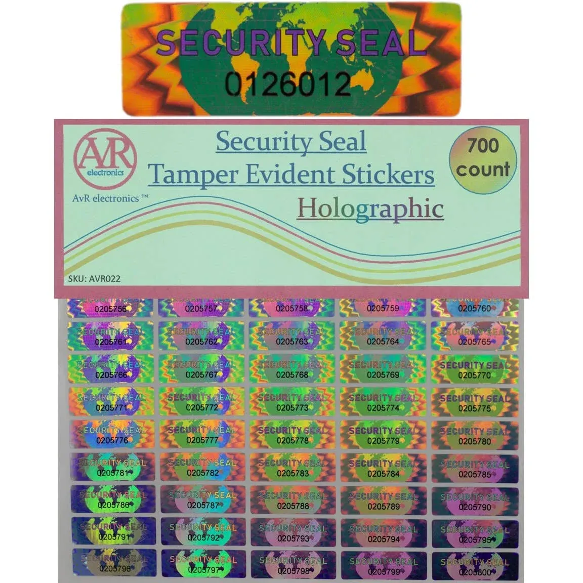 AVR Electronics: Tamper Proof Stickers, Tamper Evident stickers. Security Seal ...