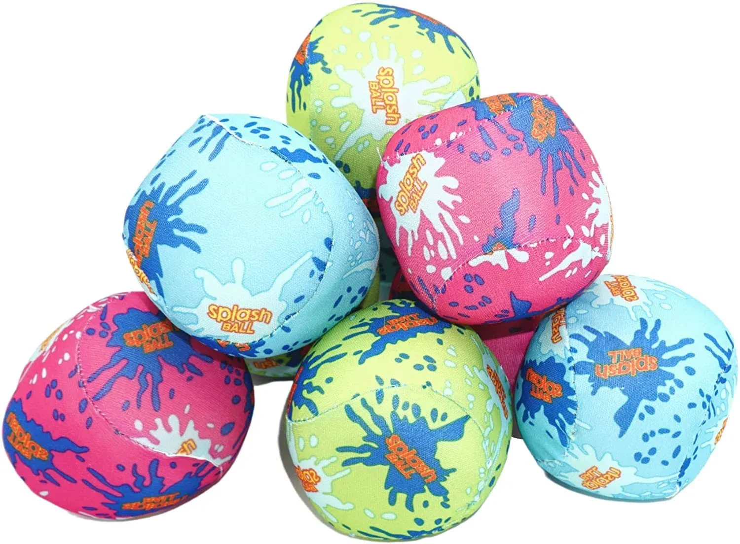 24 Pack - 3" Water Bomb Splash Balls - Water Absorbent Ball - Kids Pool Toys, Outdoor Water Activities for Kids, Pool Beach Party Favors. Water Fight Games By 4E\'s Novelty