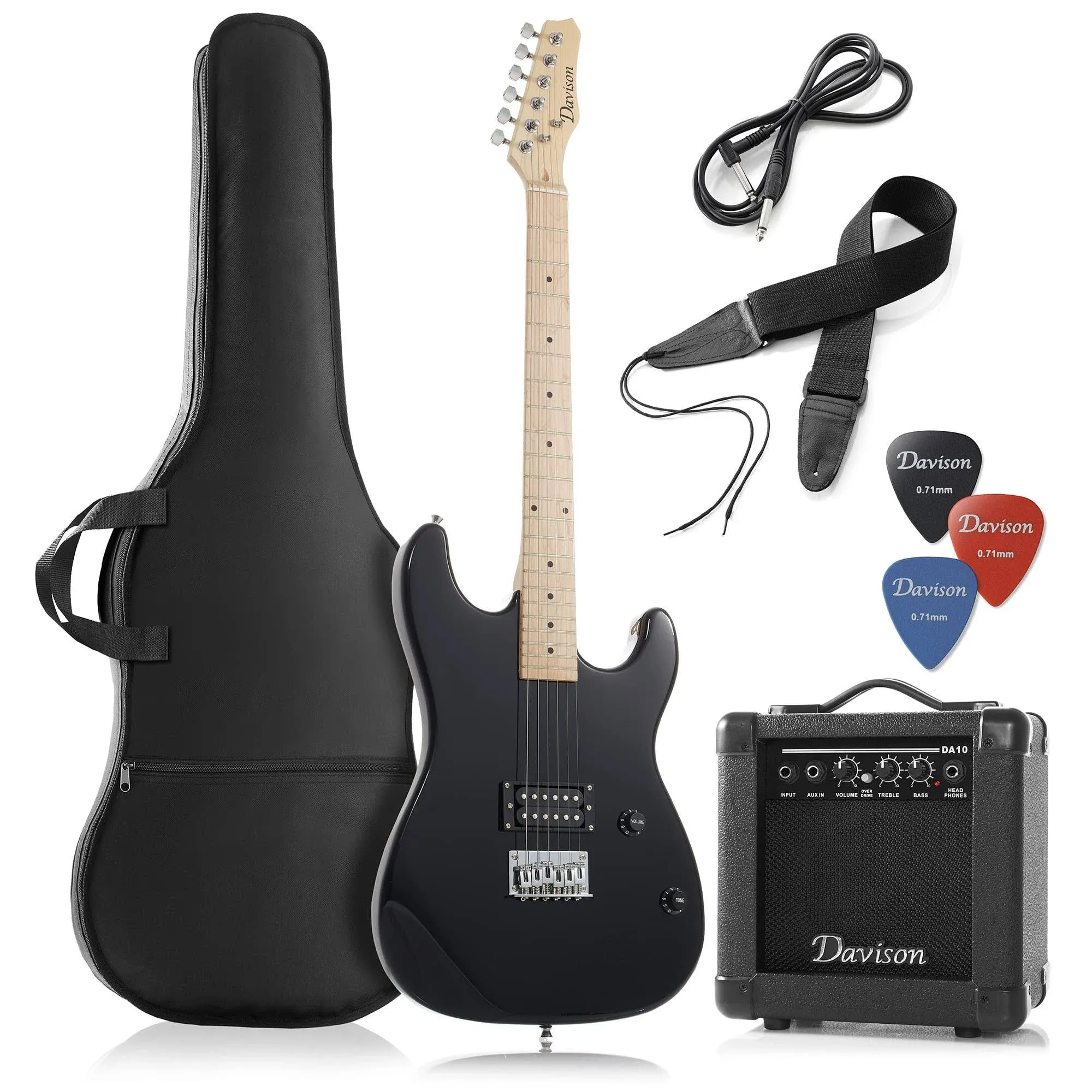 Beginner Electric Guitar Bundle with Amp, Case, and Accessories