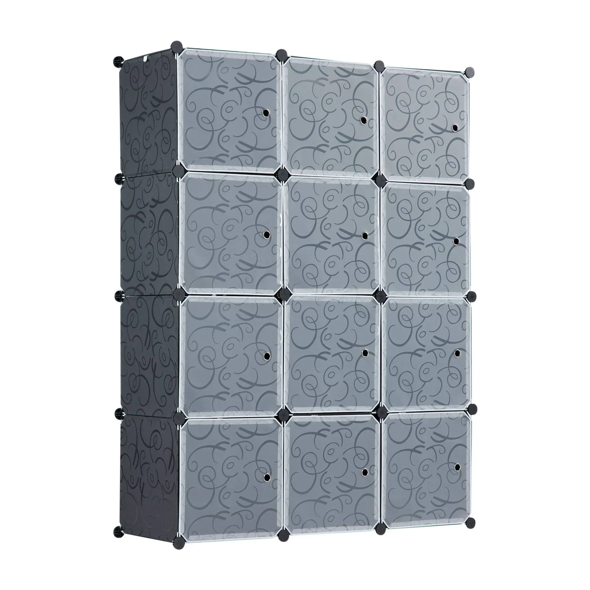 Modular Wardrobe Storage Organizer - 12 Cubes | Mount It!