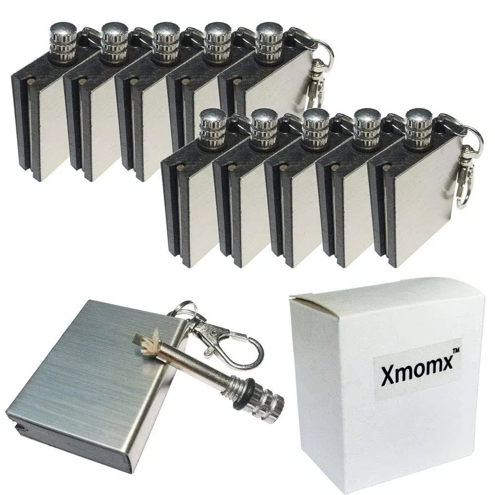 10x Waterproof Survival Emergency Camping Fire Starter Flint Metal Match Lighter