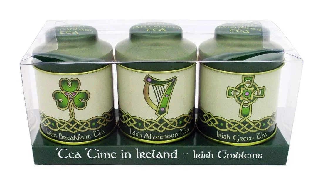 Irish Icons Emblem 20g Set of 3 Tea Caddies