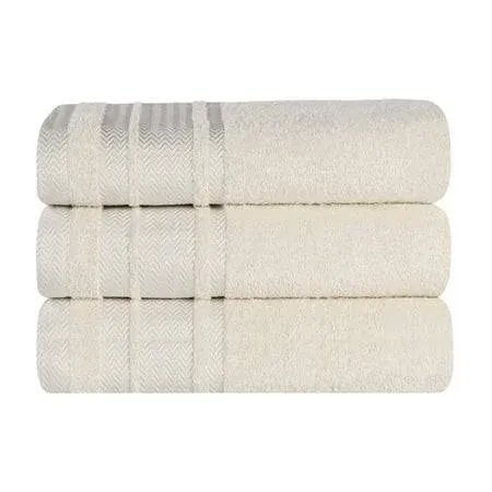 Superior Zero Twist Cotton Absorbent 3 Piece Bath Towel Set