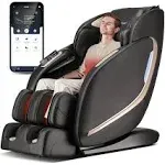 EASPEARL SL Track Massage Chair, Zero Gravity Massage Chairs Full Body with APP, Waist and Calf Heat, Thai Stretch, Body Scan, Shortcut Key, Bluetooth, Shiatsu Massage Recliner (Black)