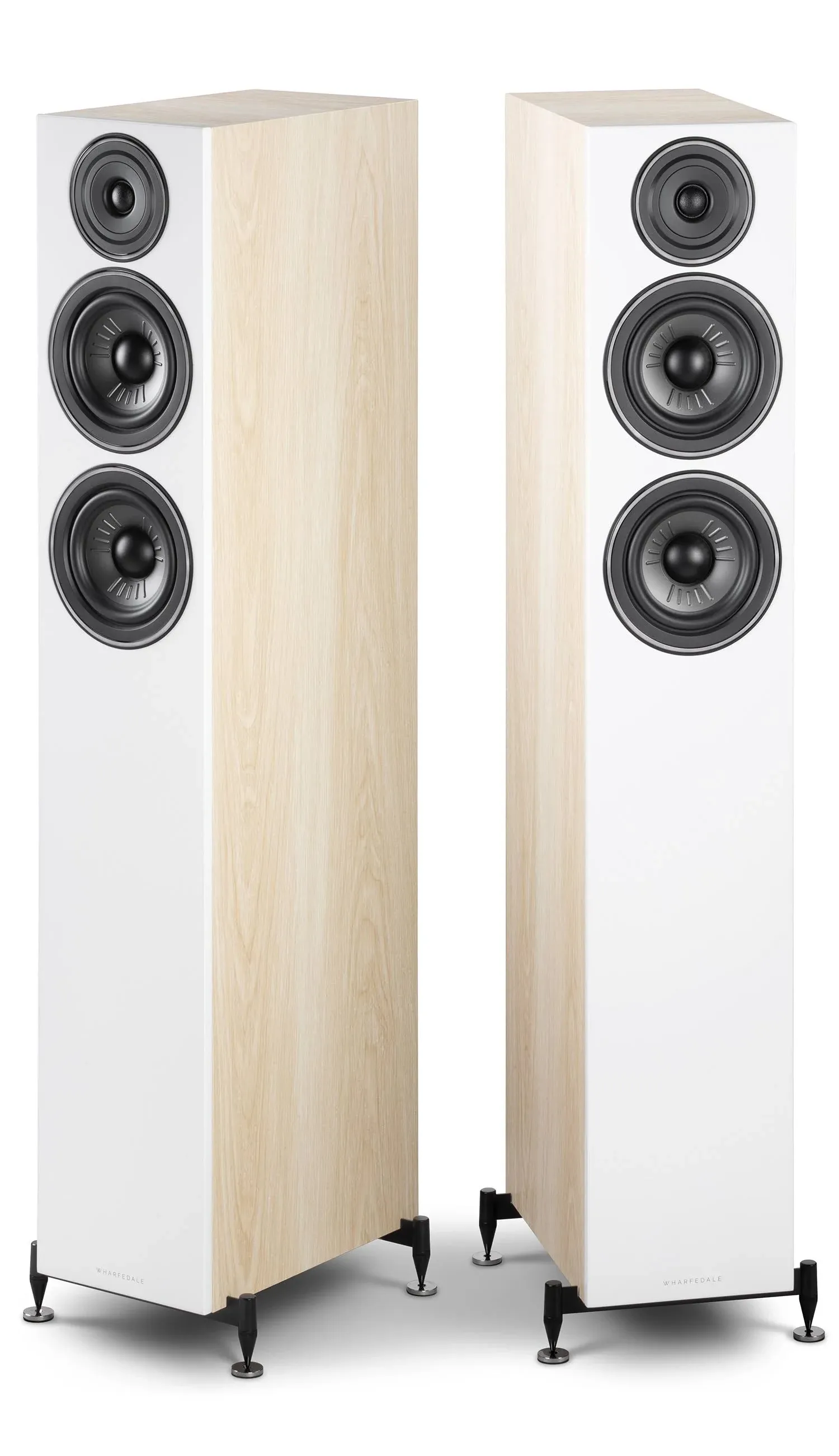 Wharfedale Diamond 12.4 Floorstanding Speakers - Pair Light Oak