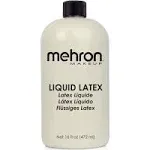 Mehron Makeup Liquid Latex | SFX Makeup | Halloween Latex Makeup | Latex Glue for Skin | Prosthetic Glue 4.5 fl oz (133 ml) (Zombie Flesh)