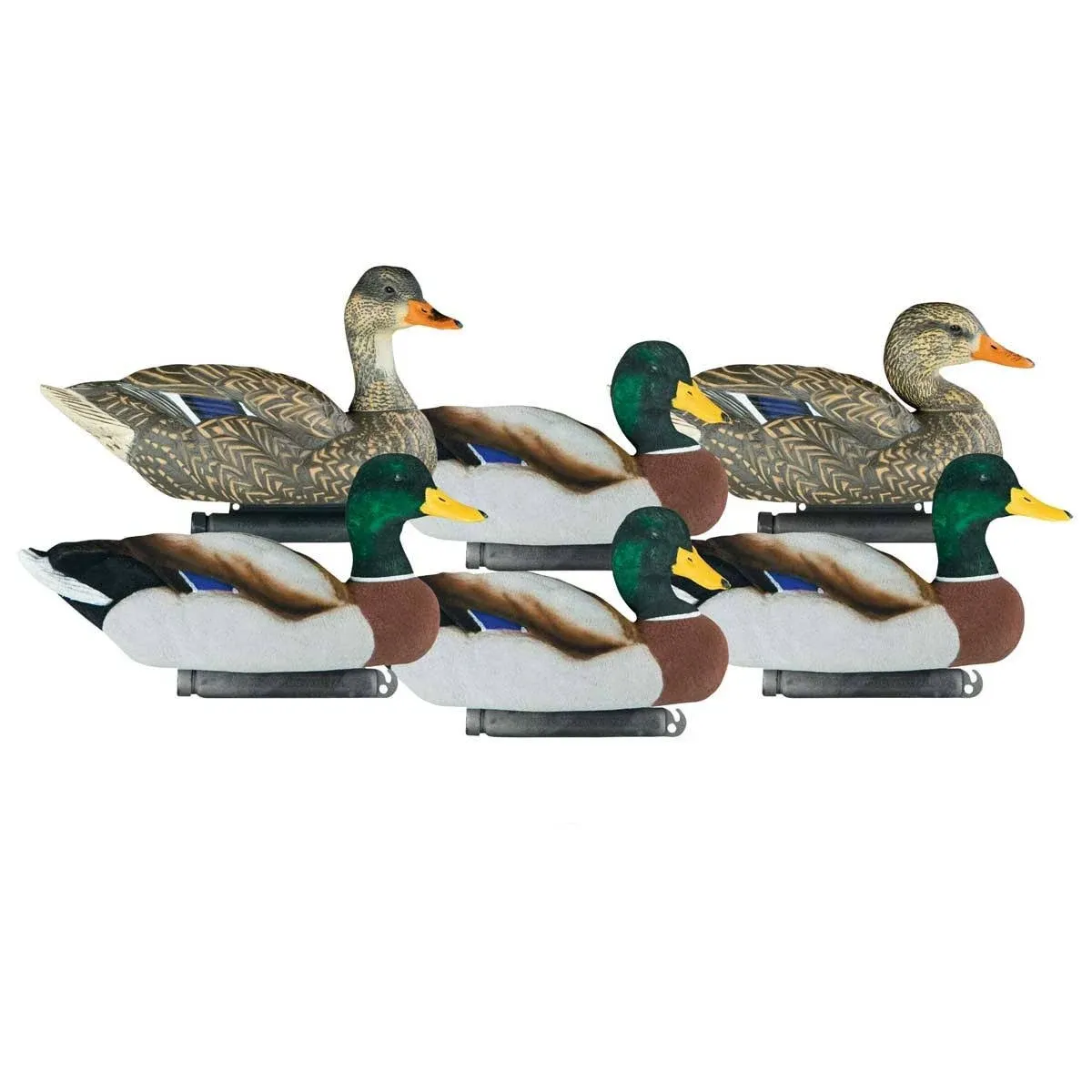 X-Treme Fully Flocked Mallard Decoys, 6 Pack