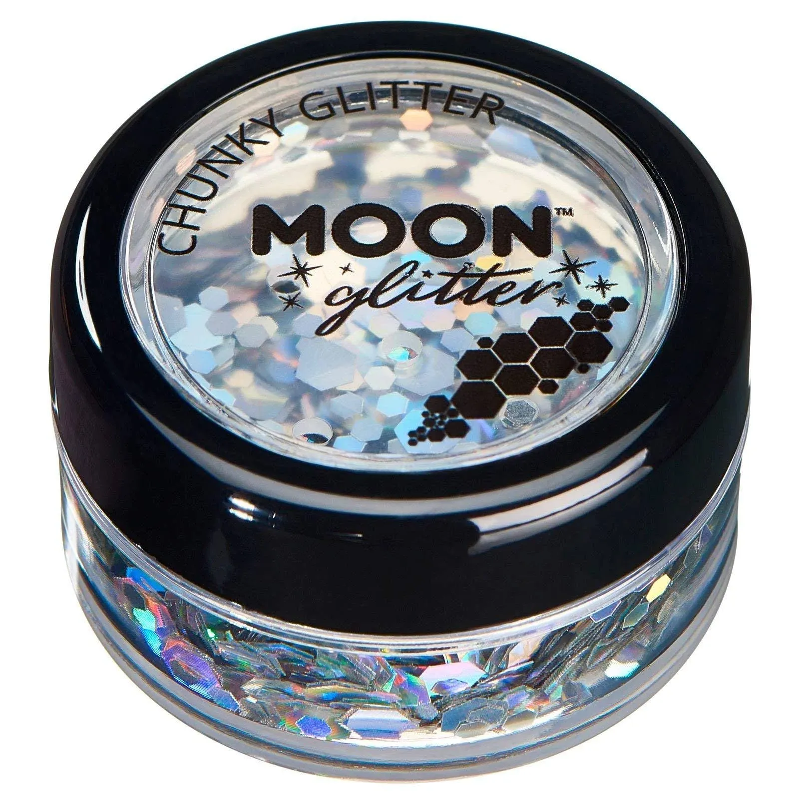 Moon Glitter - Holographic Chunky Glitter - Silver