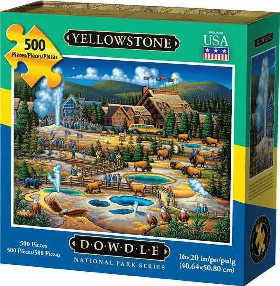 Dowdle Jigsaw Puzzle - Yellowstone Old Faithful - 500 Piece