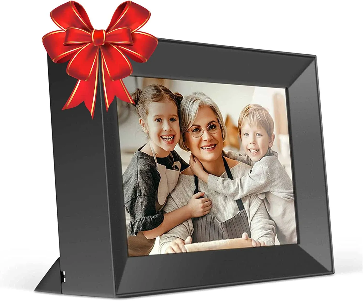 Aluratek 8&#039;&#039; WiFi Touchscreen Digital Photo Frame Auto Rotation 16GB Memory