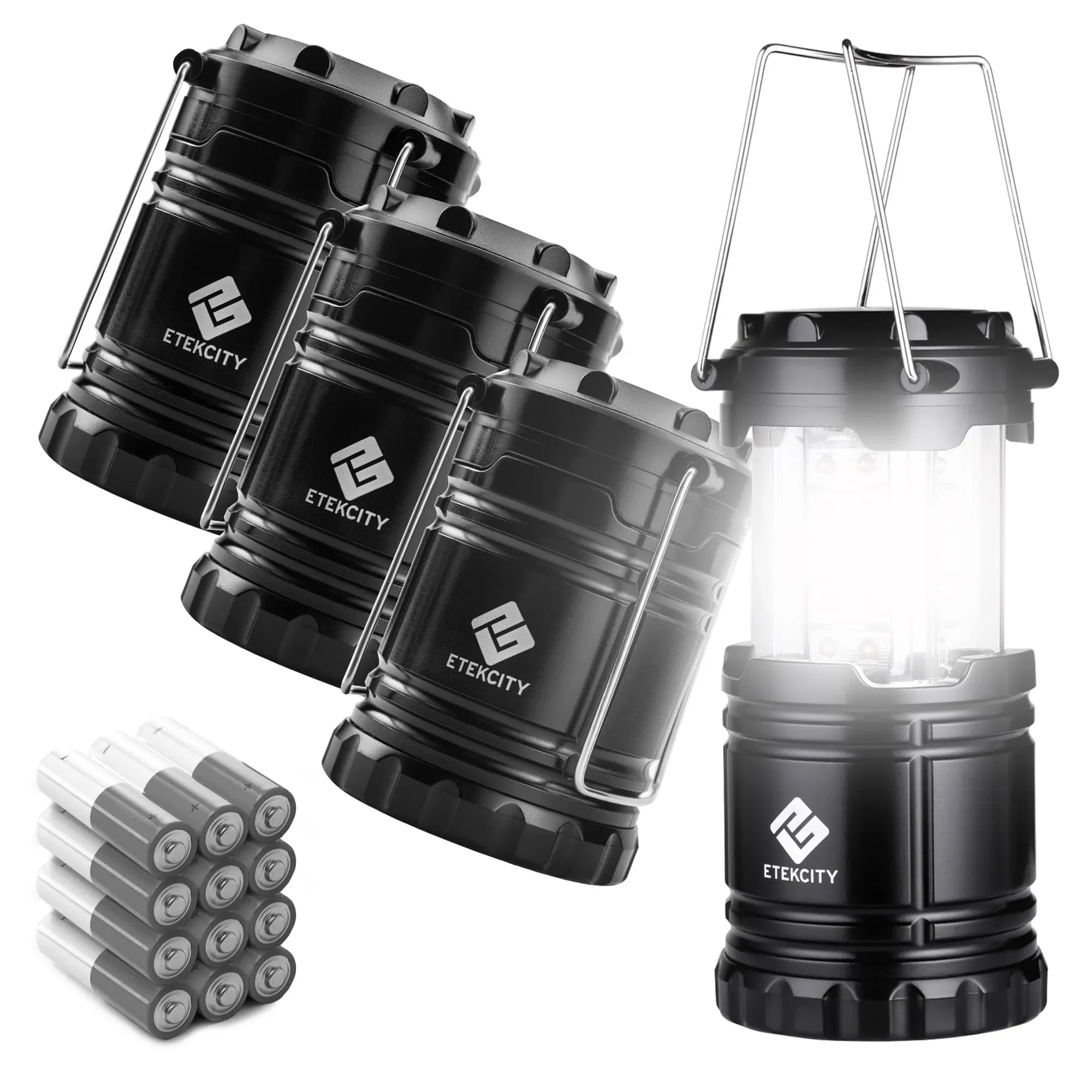 Etekcity CL10 Portable Outdoor LED Camping Lantern with 12 AA Batteries