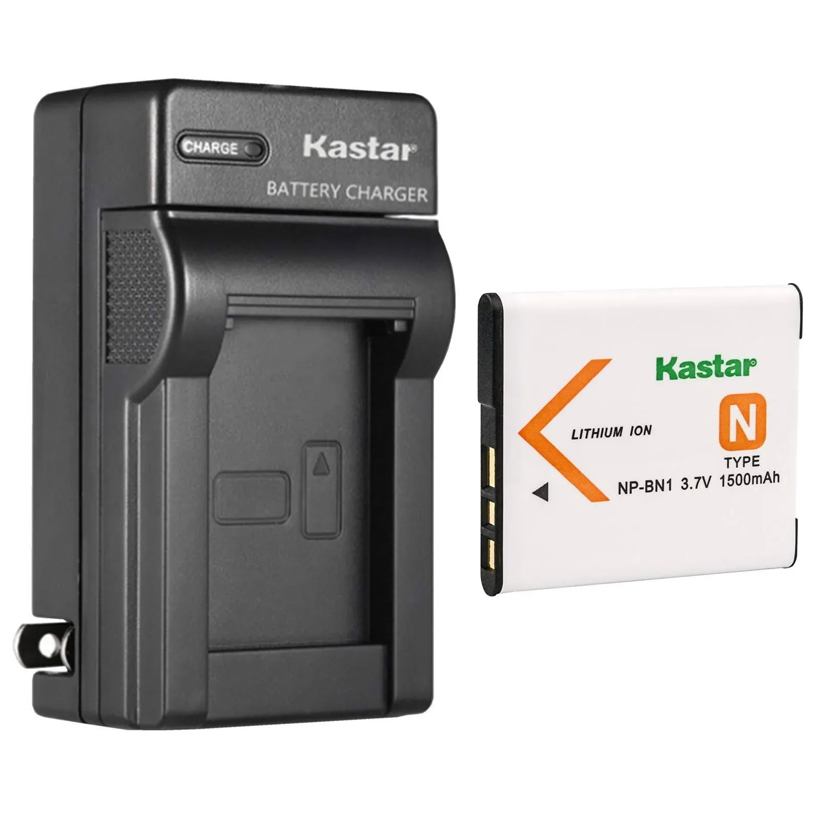 Kastar NP-BN1 Battery + AC Wall Charger Replacement for Sony DSC-W800 DSC-W830 DSC-WX100 DSC-WX150 DSC-WX200 DSC-WX220 DSC-WX30 DSC-WX5 DSC-WX50 DSC-WX60 DSC-WX7 DSC-WX70 DSC-WX80 DSC-WX9